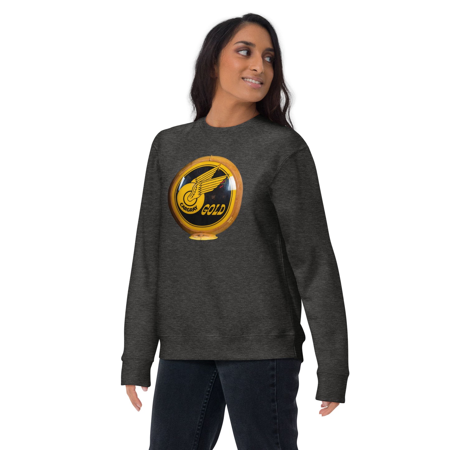 Cargray Gold Globe Style Unisex Premium Sweatshirt