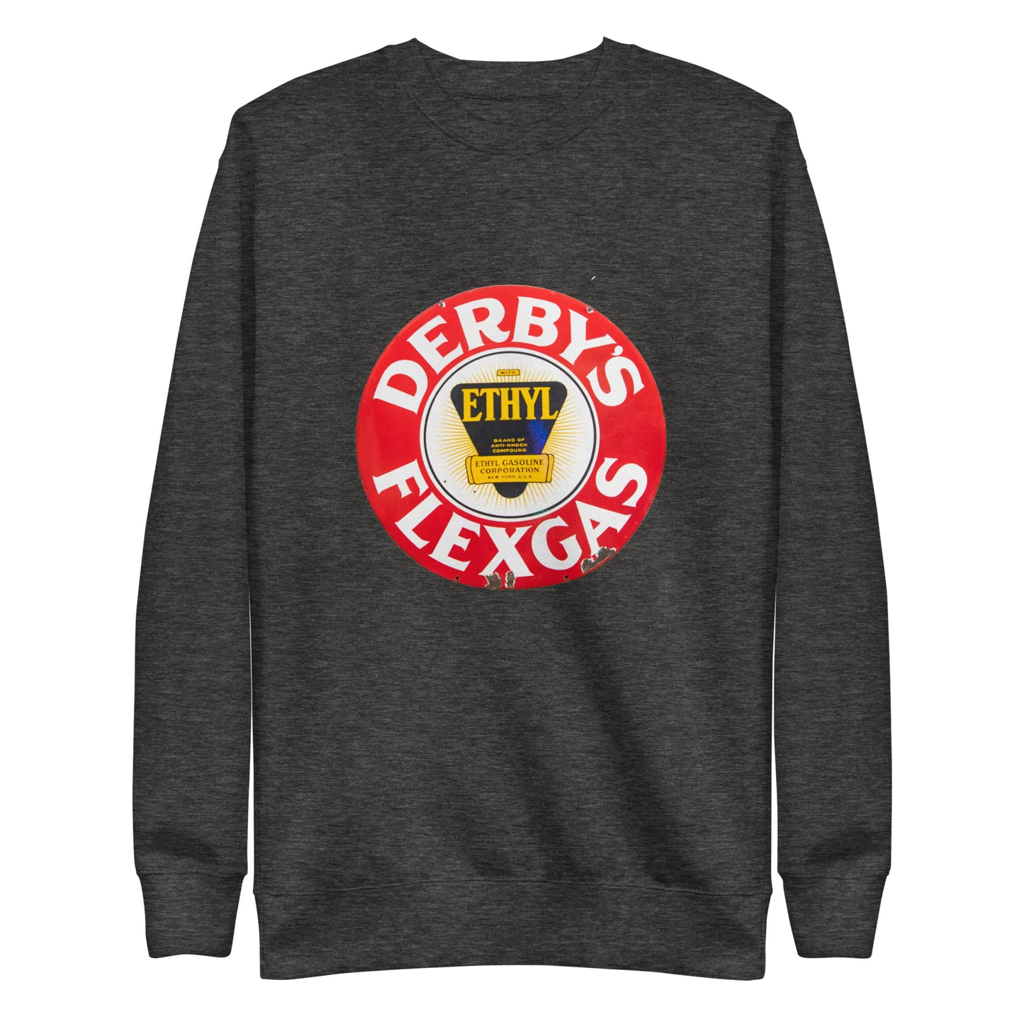 Vintage Derby Gas Tin Painted Design Unisex Premium Sweatshirt