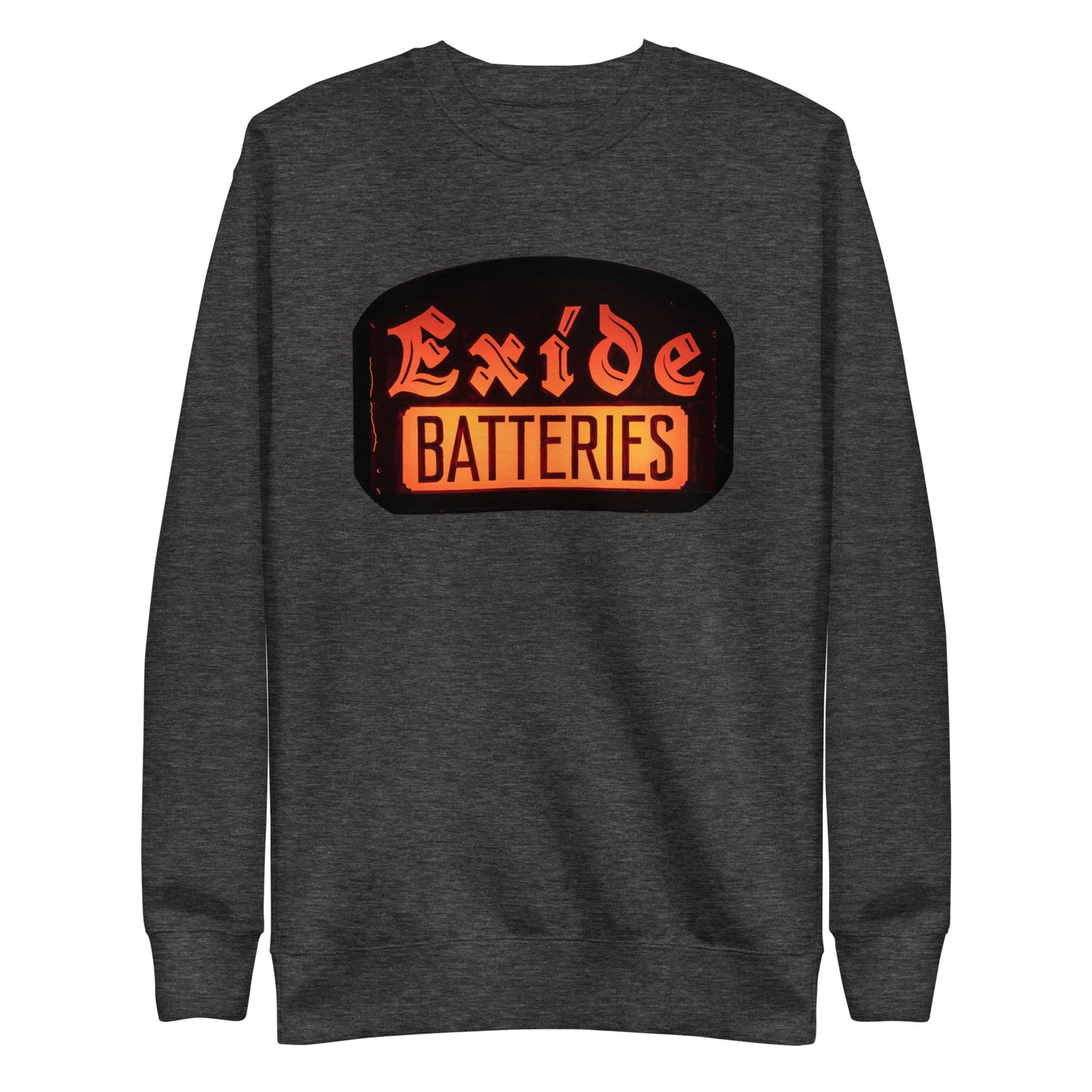 Vintage Battery Sign Unisex Premium Sweatshirt