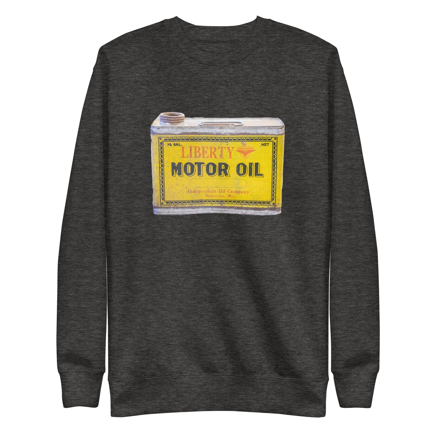 Vintage Patina Oil Can Unisex Premium Sweatshirt