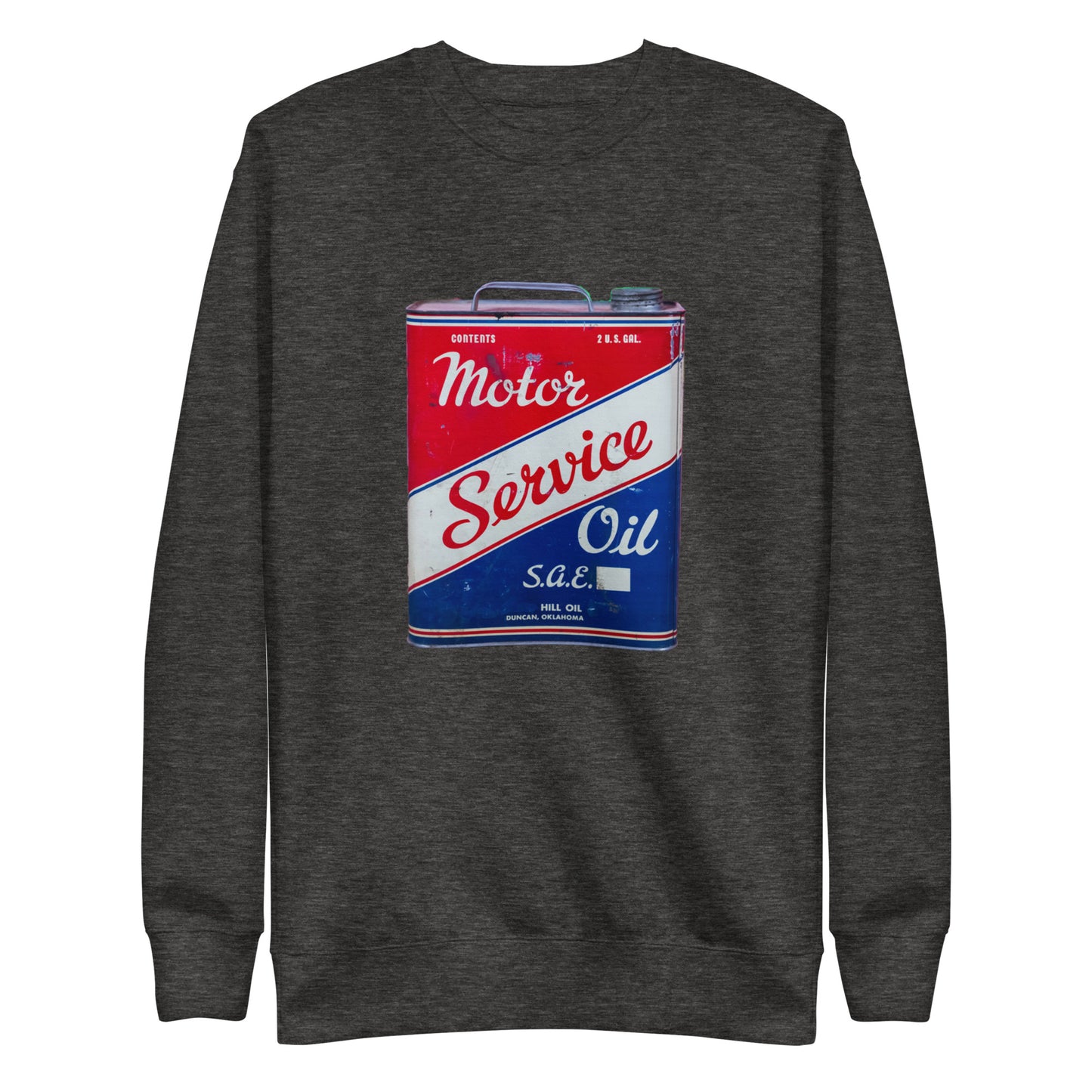 Vintage Service Oil Can Patina Style Unisex Premium Sweatshirt