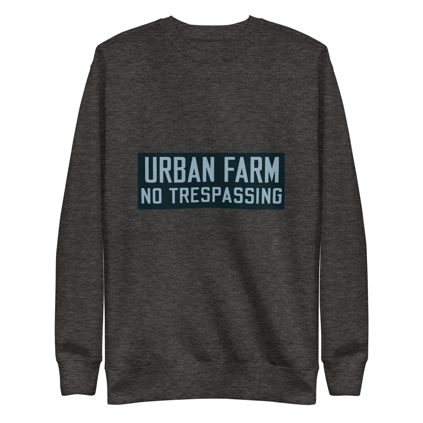 Retro Urban Farm Sign Porcelain Style Unisex Premium Sweatshirt