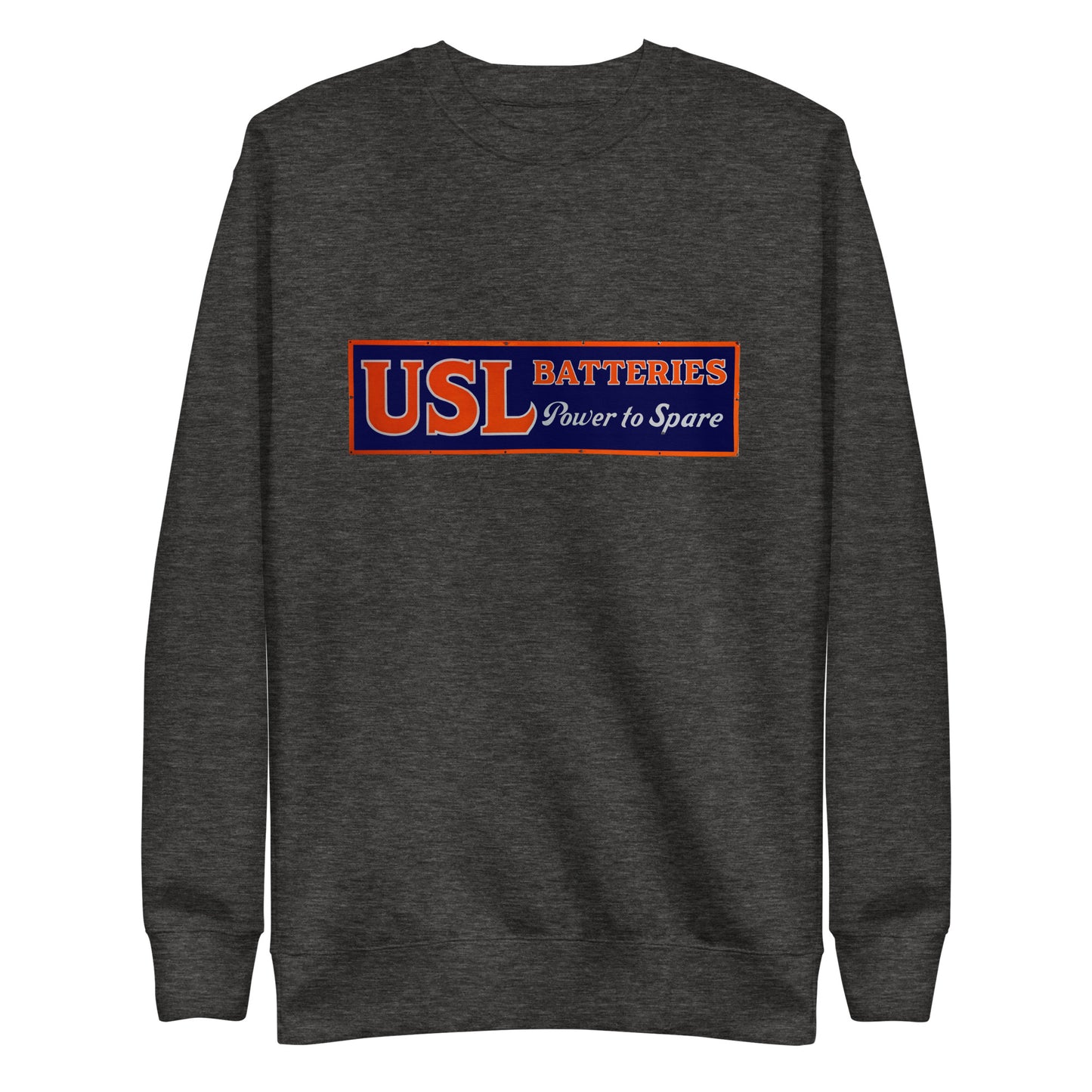 Retro USL Battery Tin Style Unisex Premium Sweatshirt