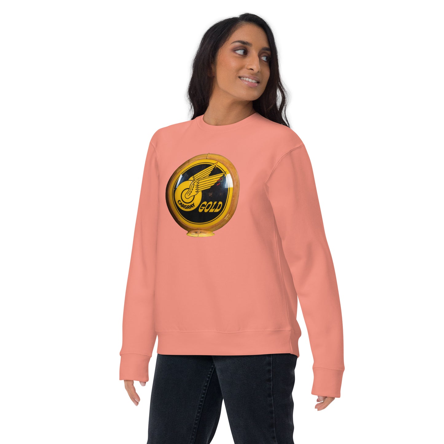 Cargray Gold Globe Style Unisex Premium Sweatshirt