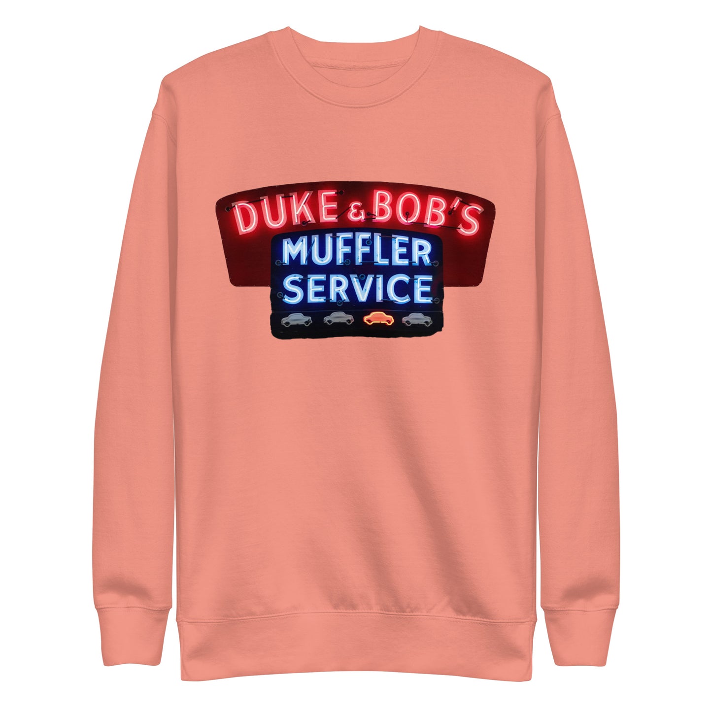 Duke + Bob Retro Neon Style Unisex Premium Sweatshirt