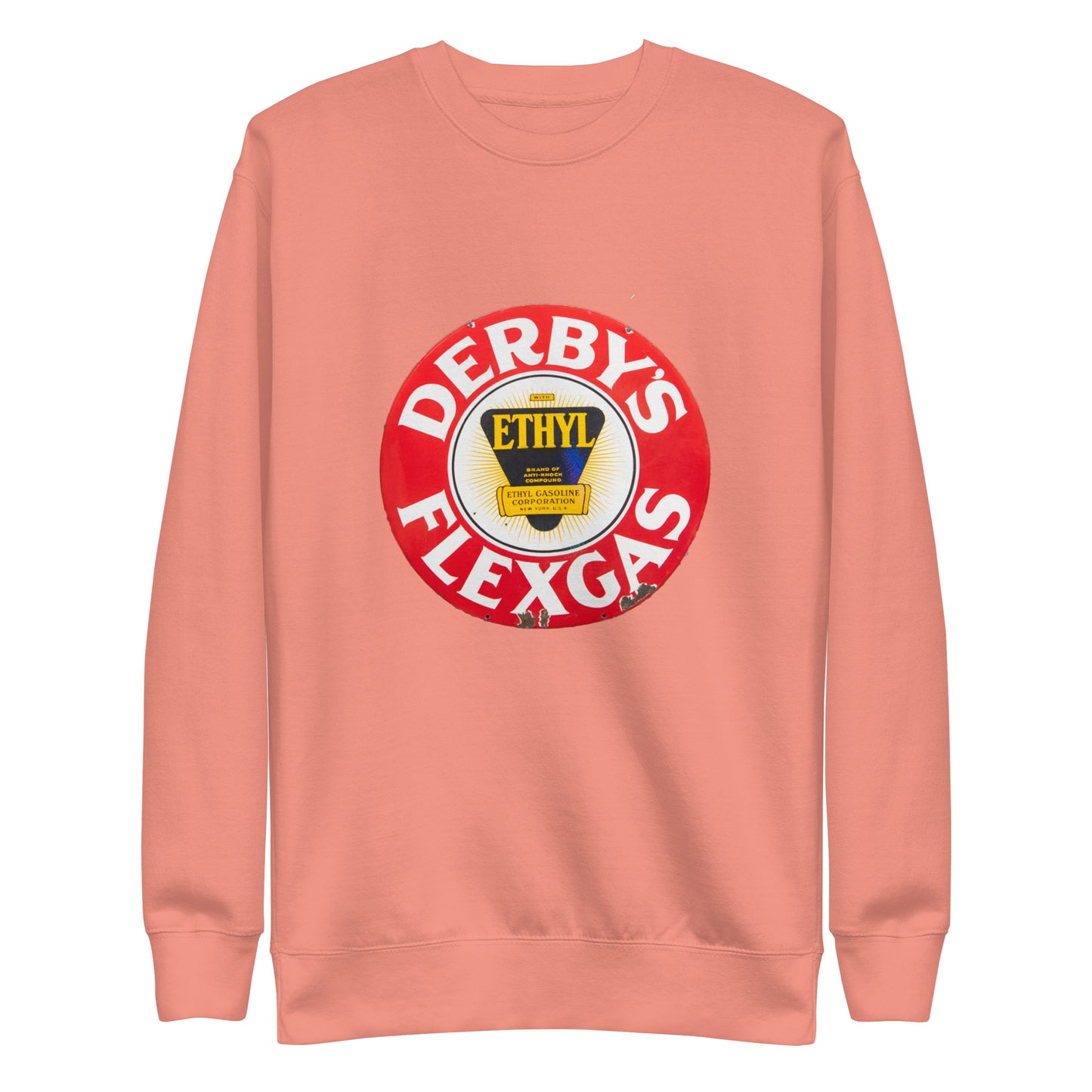 Vintage Derby Gas Tin Painted Design Unisex Premium Sweatshirt