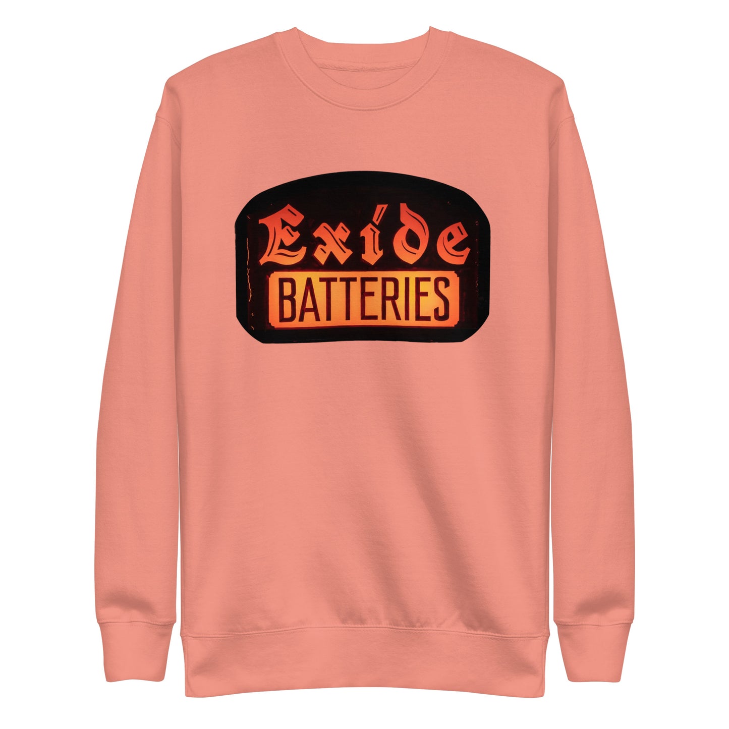 Vintage Battery Sign Unisex Premium Sweatshirt