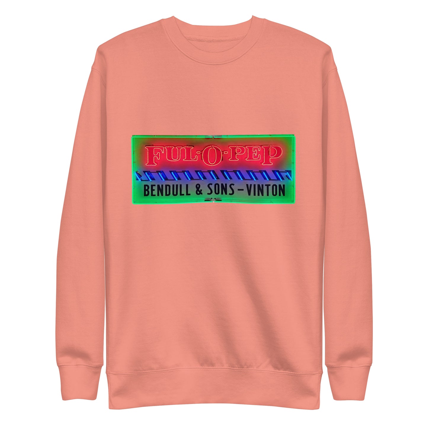 Vintage Racing Sign Neon Style Unisex Premium Sweatshirt