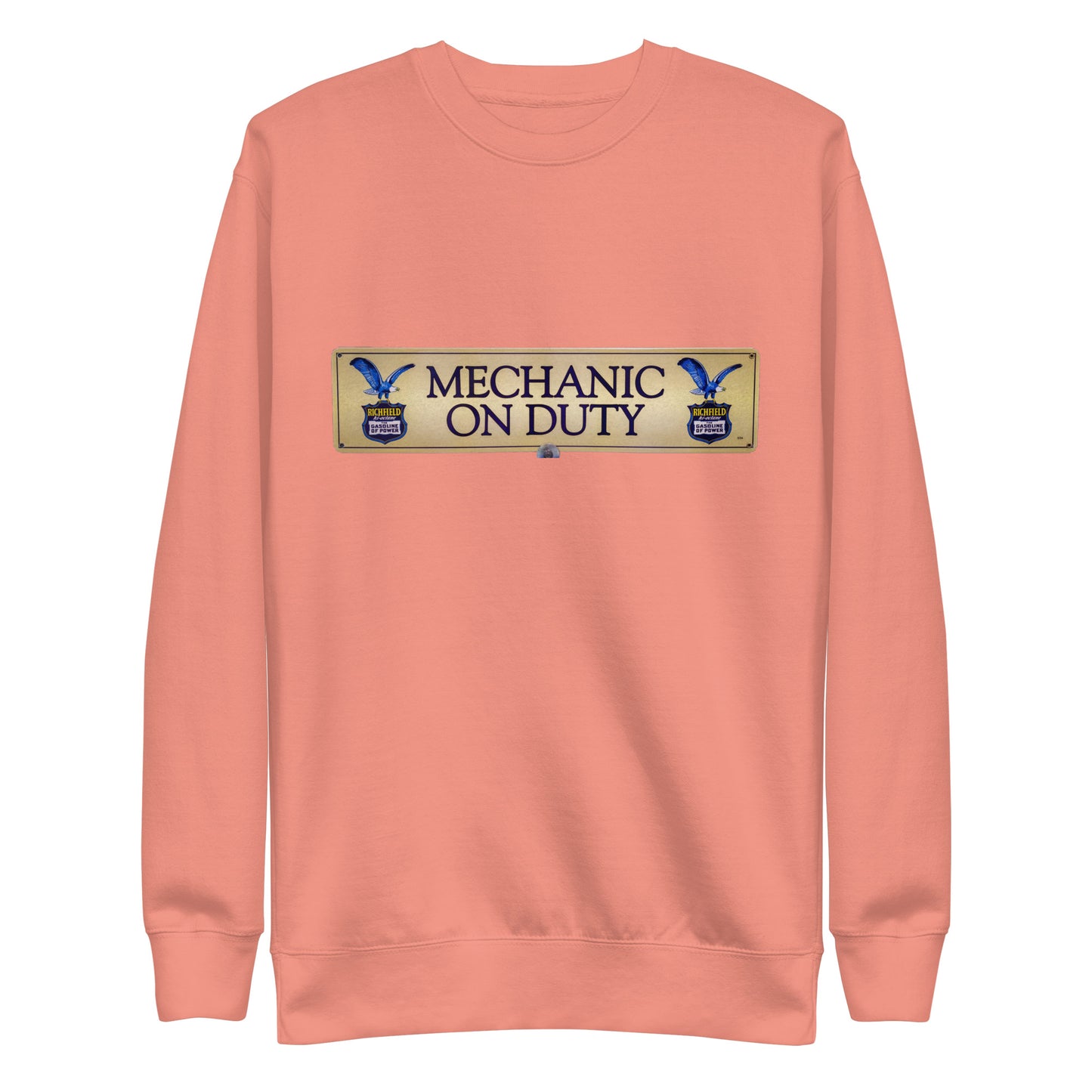 Retro Mechanic On Duty Sign Unisex Premium Sweatshirt