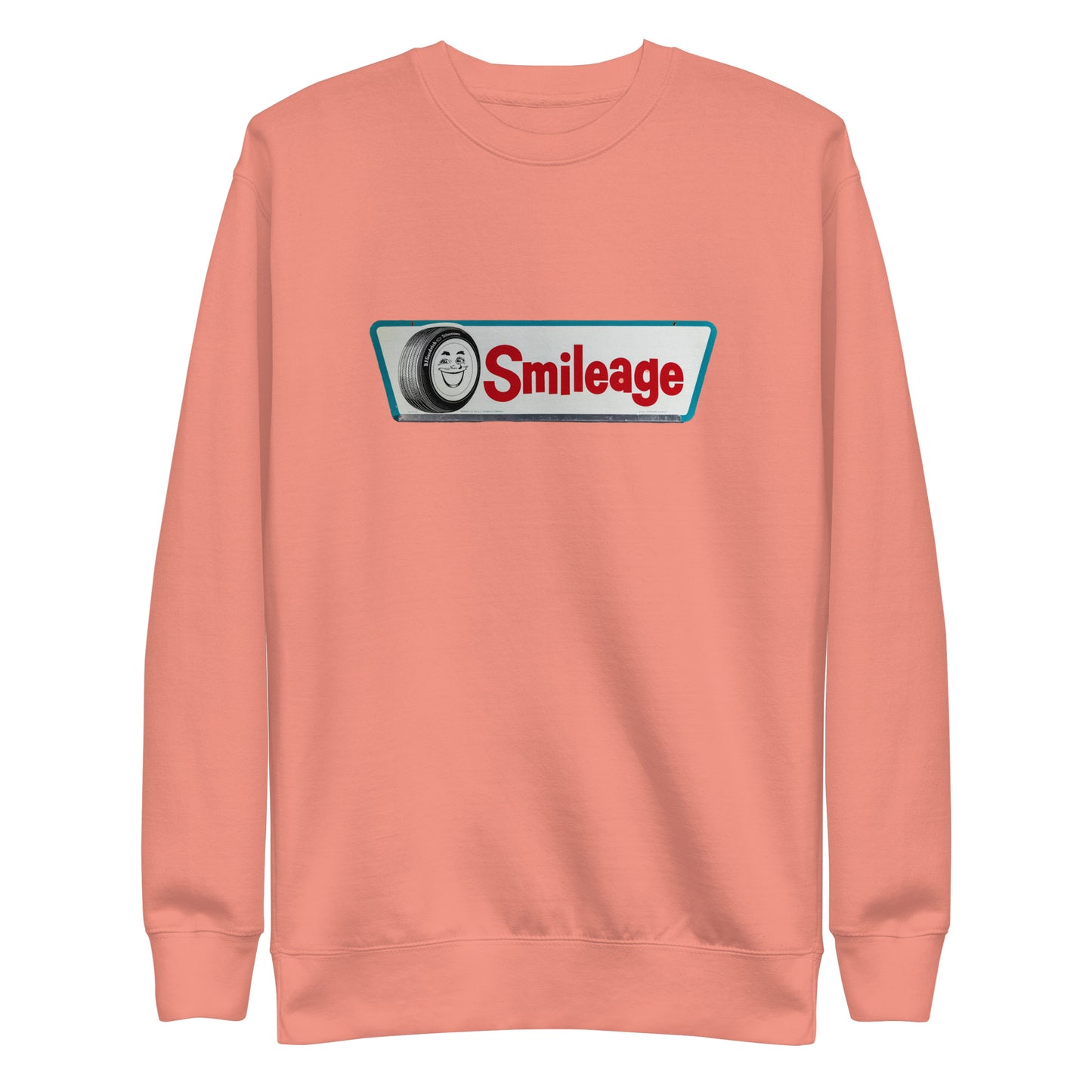 Retro Smileage Tire Sign Unisex Premium Sweatshirt