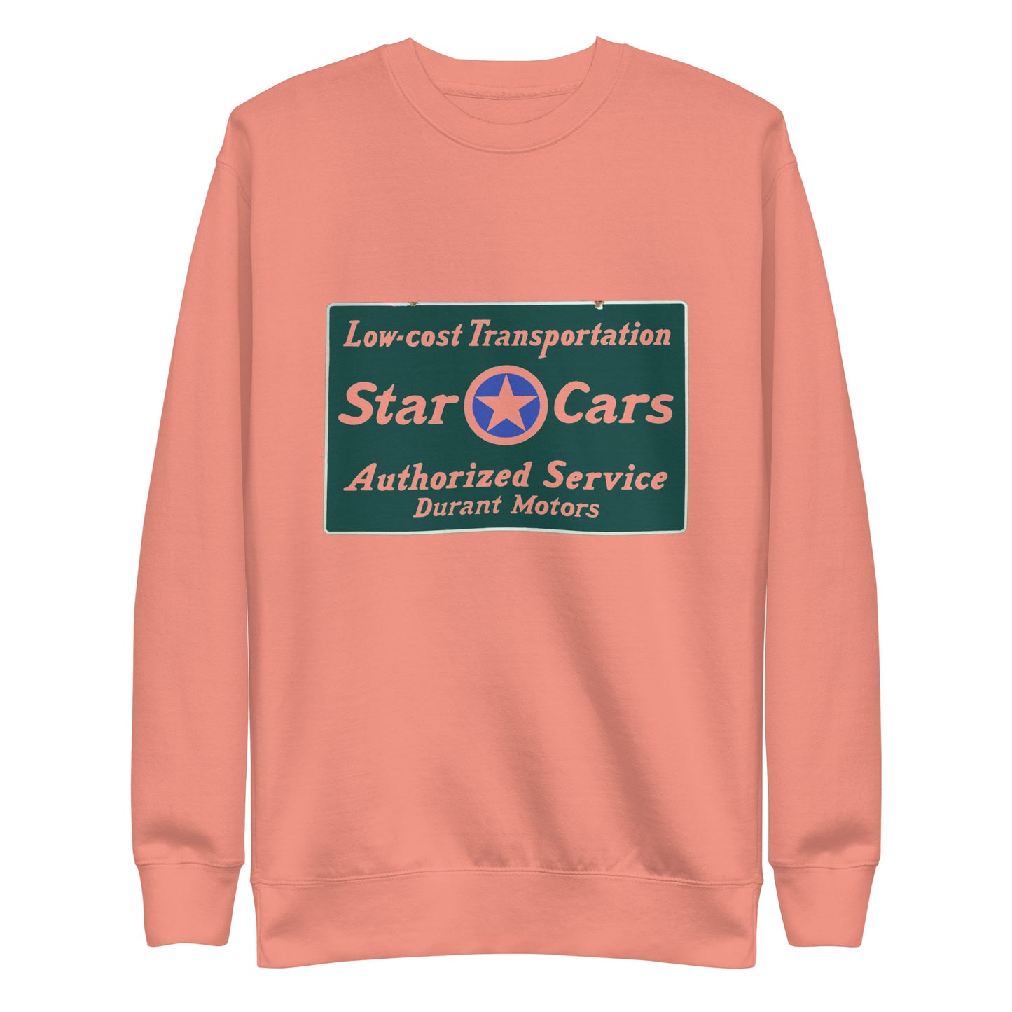 Retro Star Cars Porcelin Style Painted Unisex Premium Sweatshirt