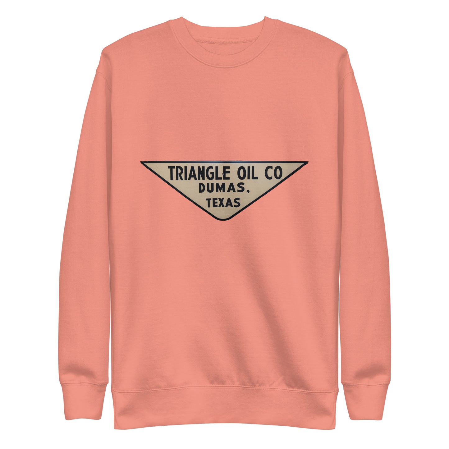 Retro Triangle Oil Company Tin Style Unisex Premium Sweatshirt