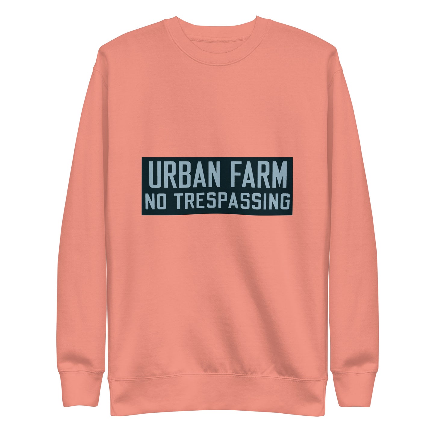 Retro Urban Farm Sign Porcelain Style Unisex Premium Sweatshirt