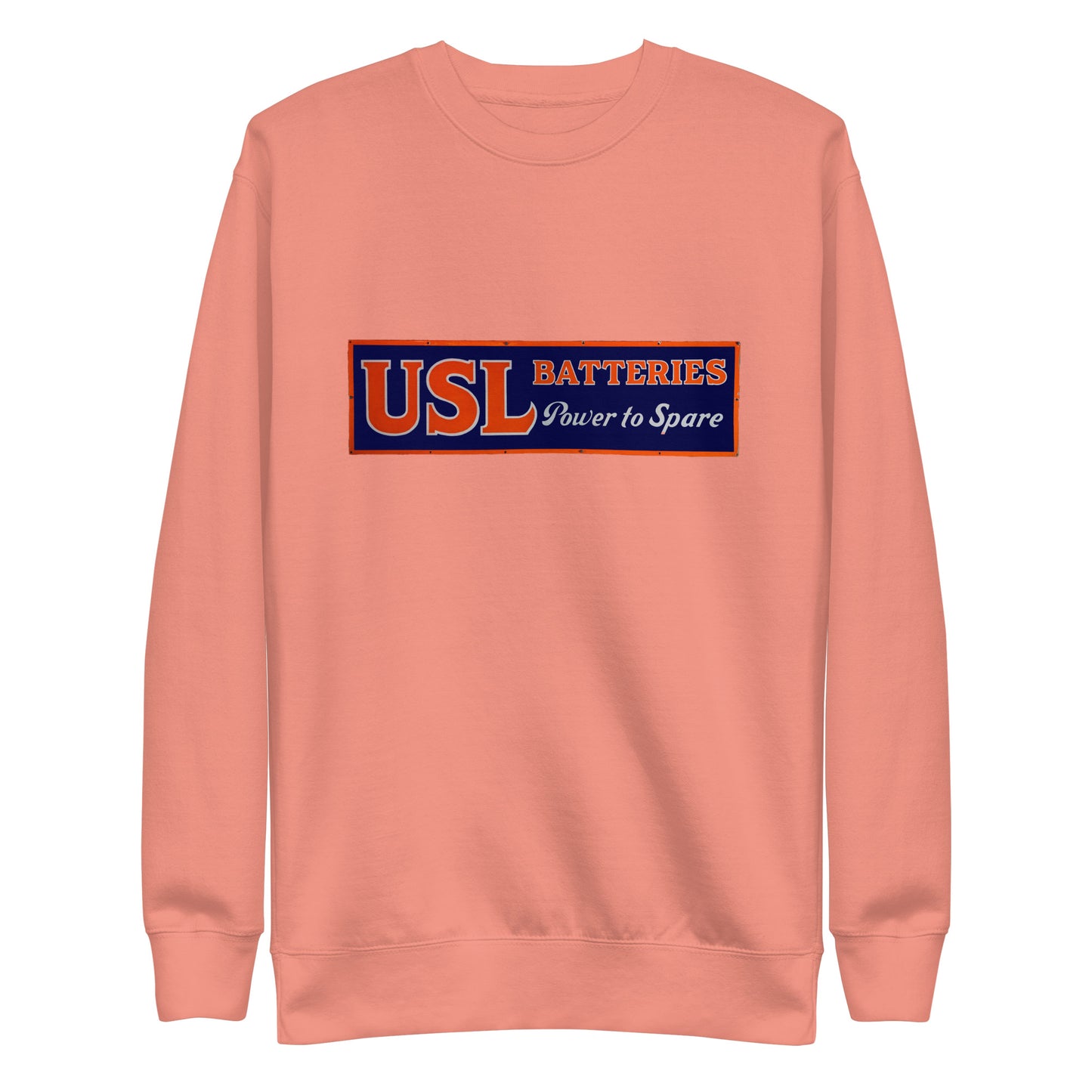 Retro USL Battery Tin Style Unisex Premium Sweatshirt