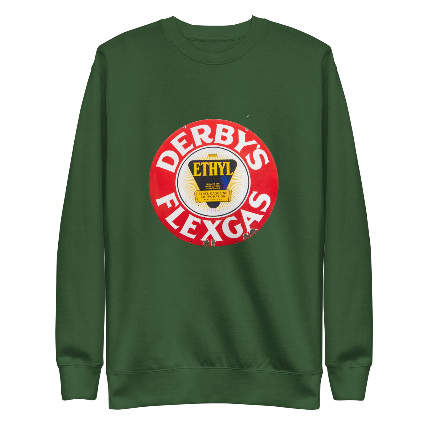 Vintage Derby Gas Tin Painted Design Unisex Premium Sweatshirt