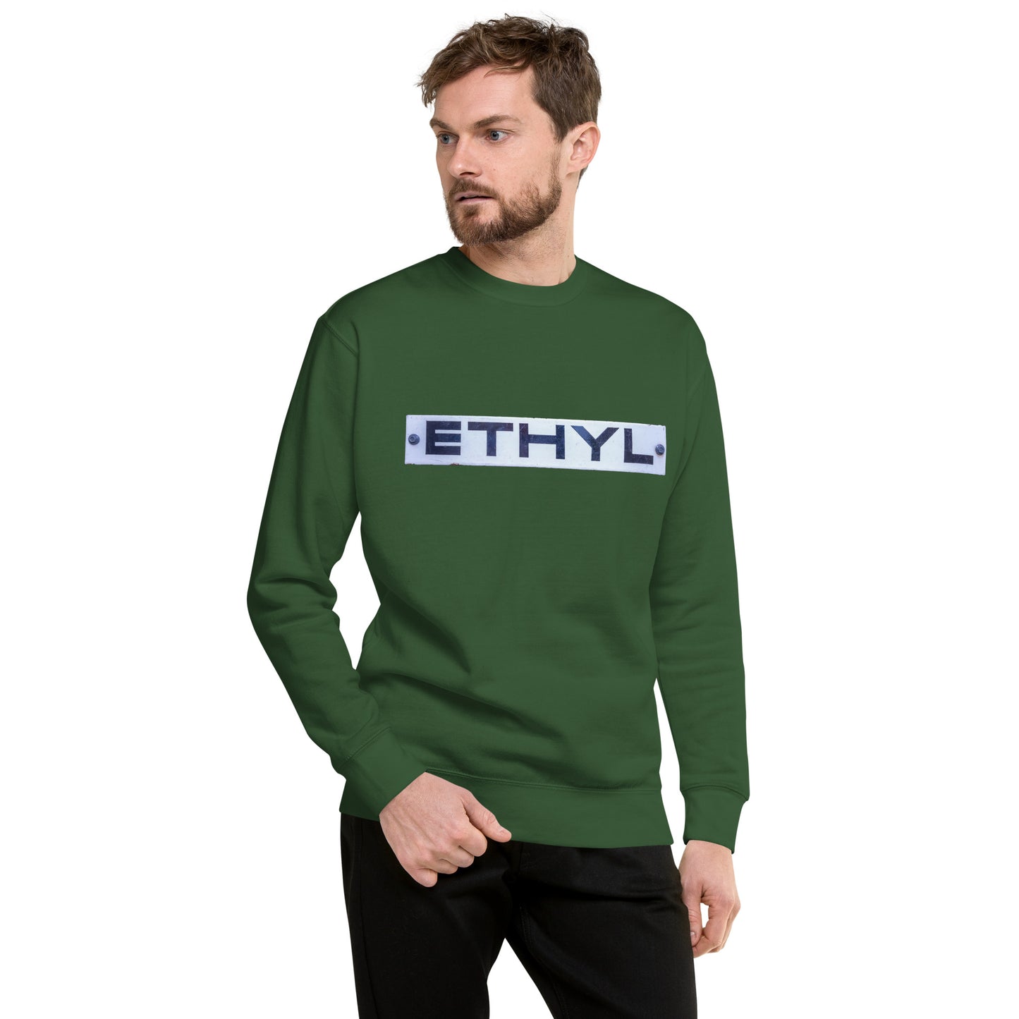 Vintage Ethyl Gas Sign Unisex Premium Sweatshirt