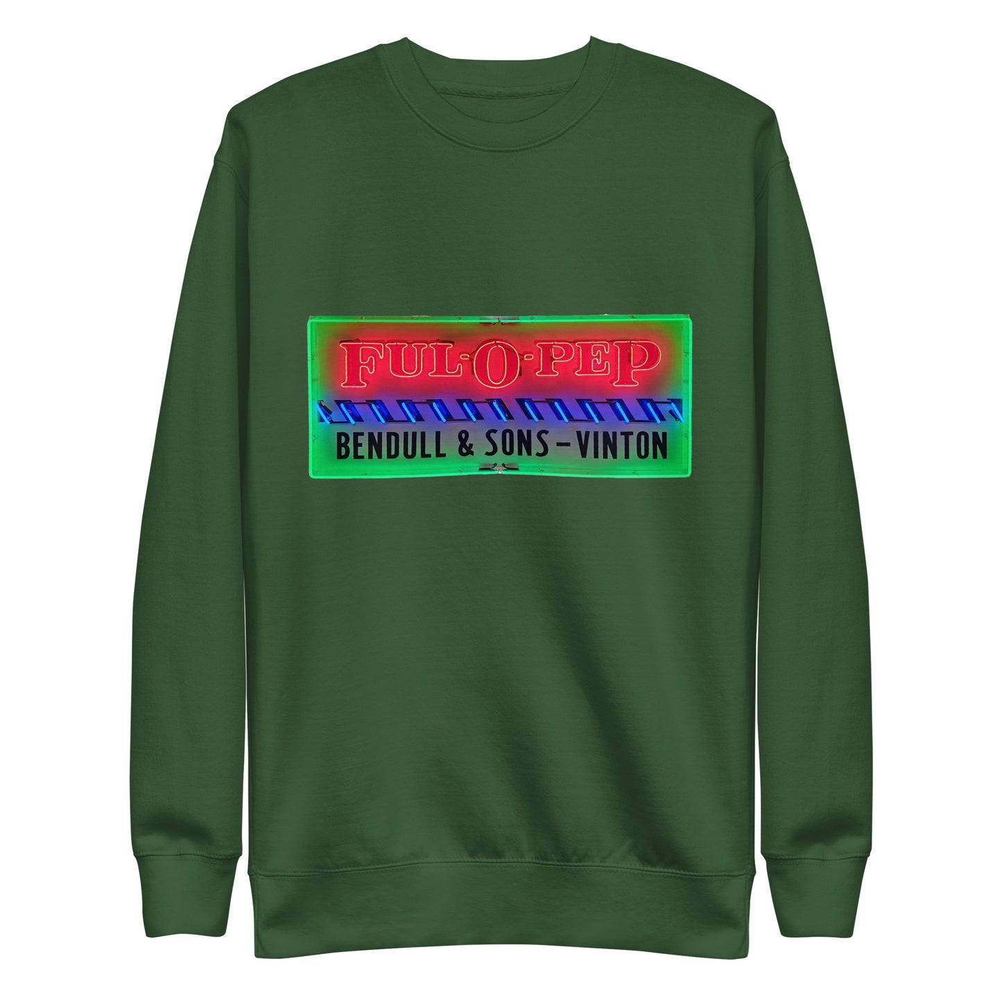 Vintage Racing Sign Neon Style Unisex Premium Sweatshirt