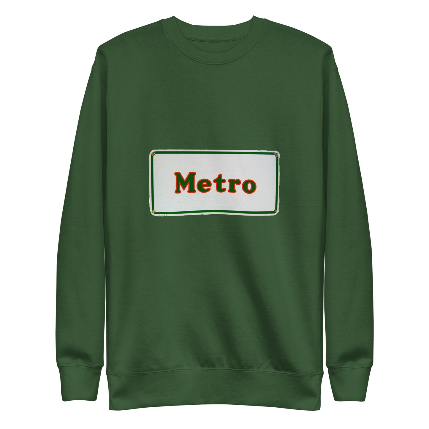 Retro Metro Tin Style Unisex Premium Sweatshirt