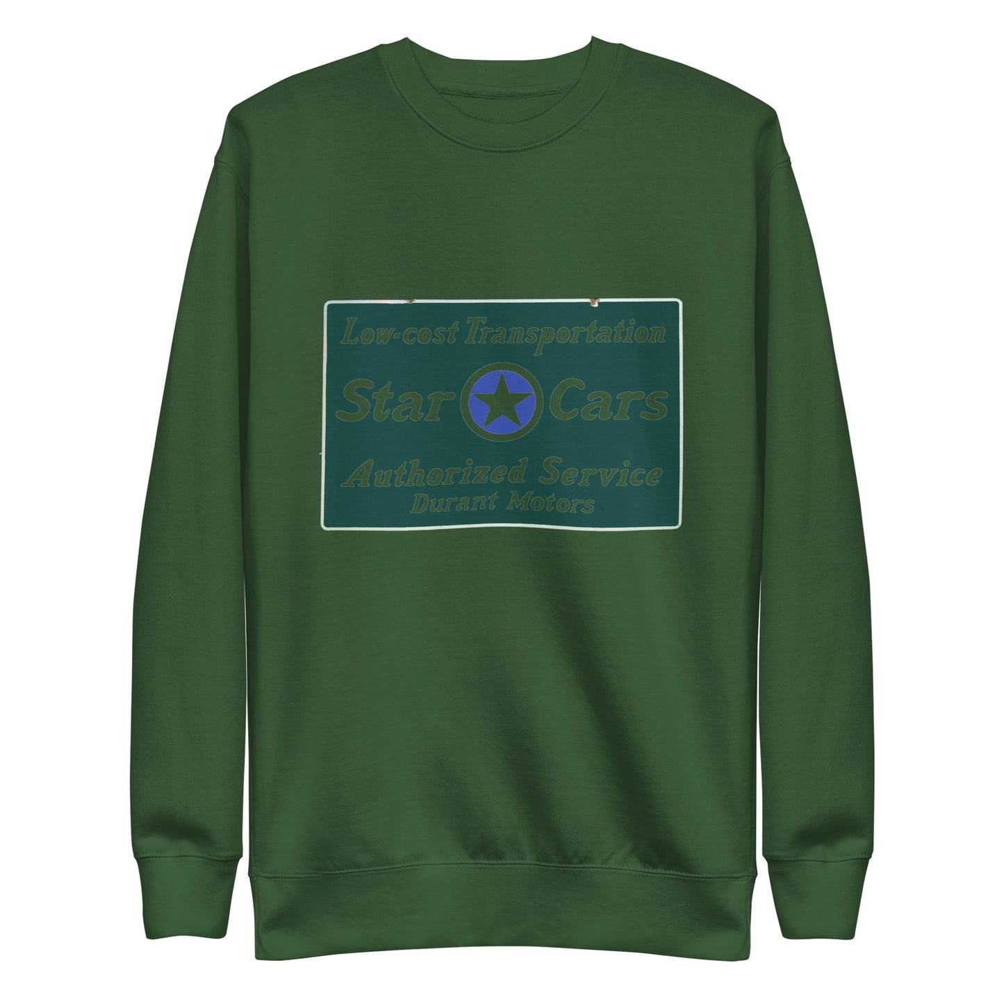 Retro Star Cars Porcelin Style Painted Unisex Premium Sweatshirt