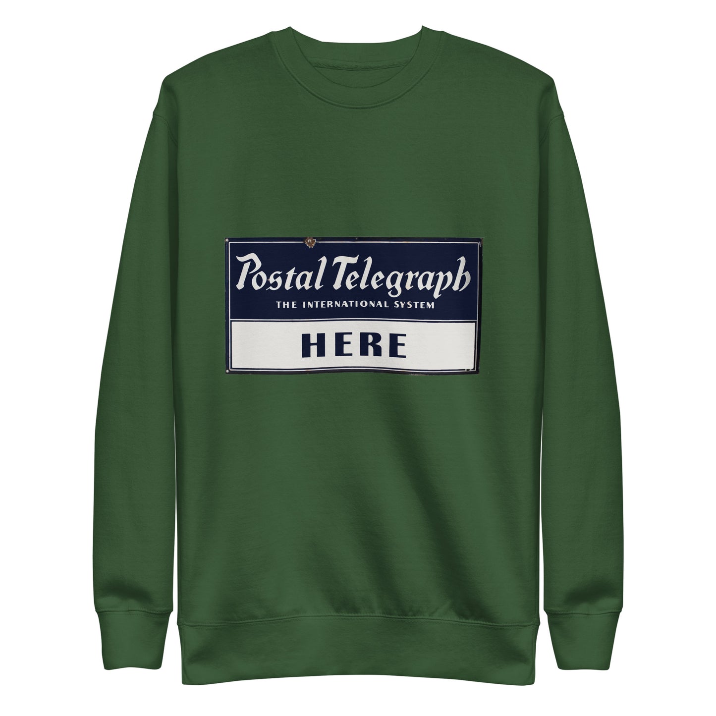 Vintage Telegraph Sign (The Original Email) Unisex Premium Sweatshirt