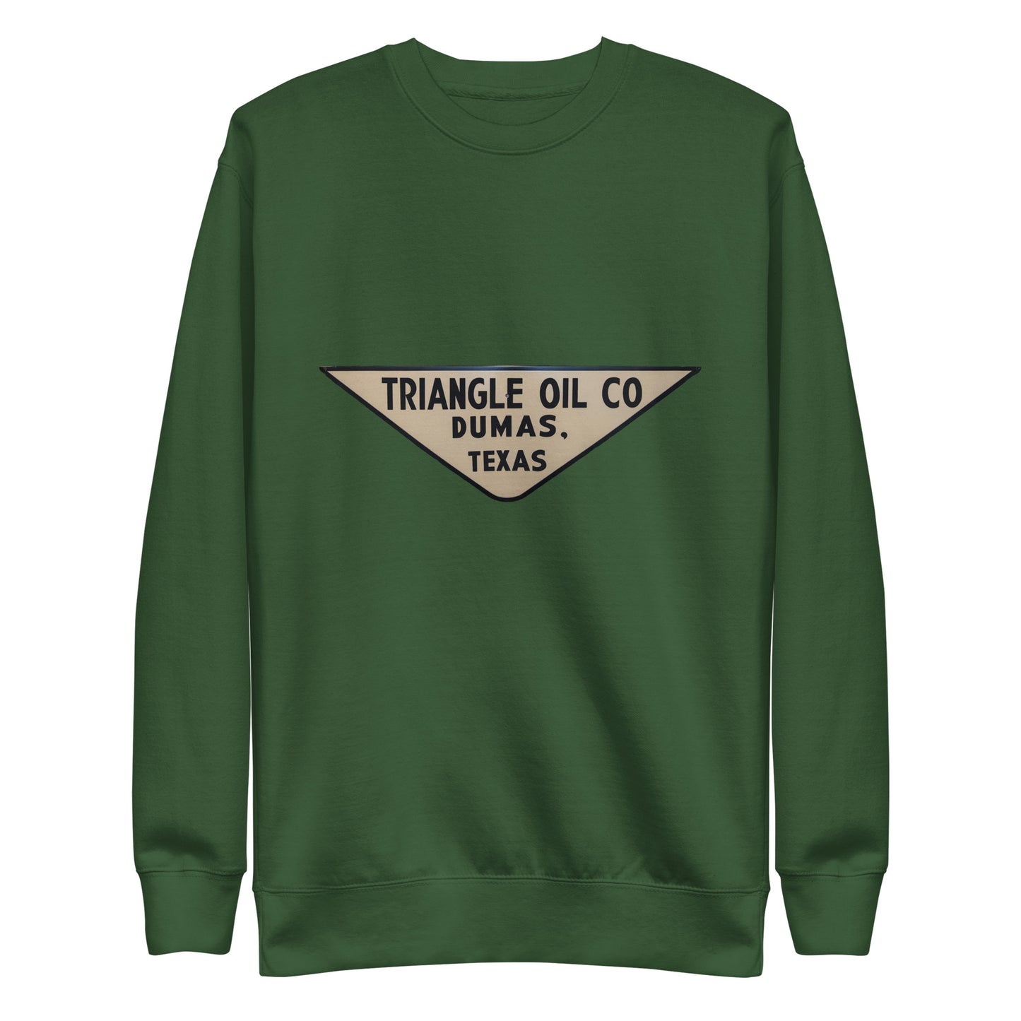 Retro Triangle Oil Company Tin Style Unisex Premium Sweatshirt