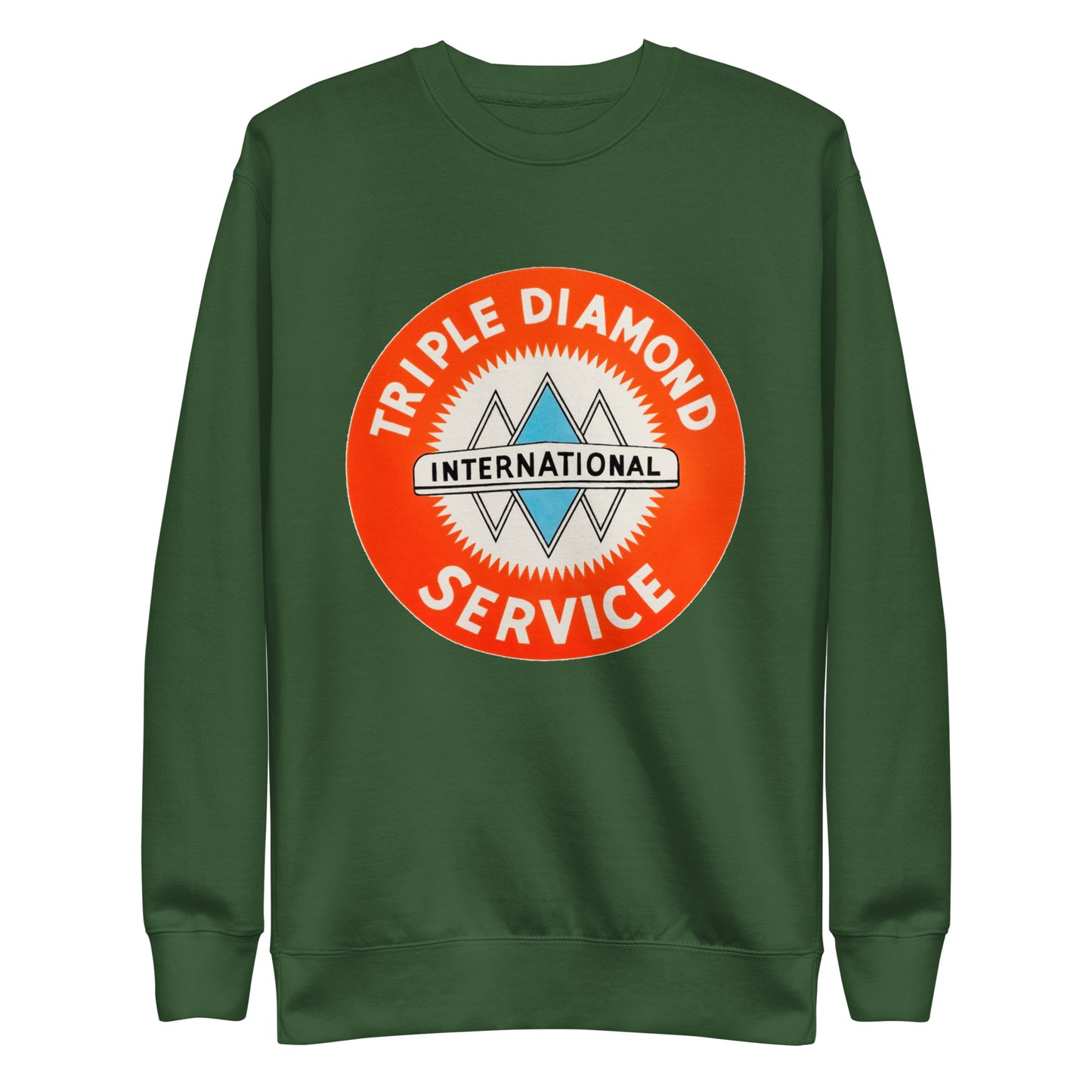 Triple Diamond Service Tin Style Unisex Premium Sweatshirt