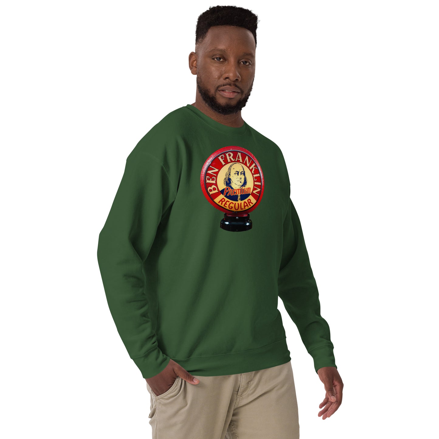 Ben Franklin Globe Style Unisex Premium Sweatshirt