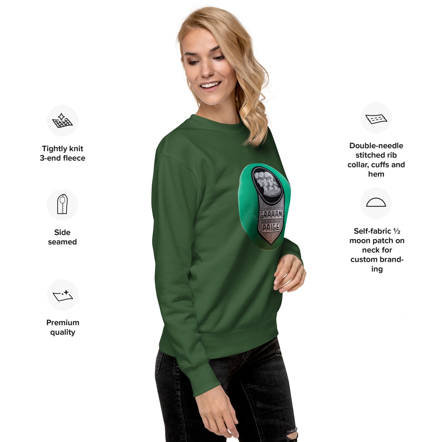 Retro Graham Paige GlobeDesign Unisex Premium Sweatshirt