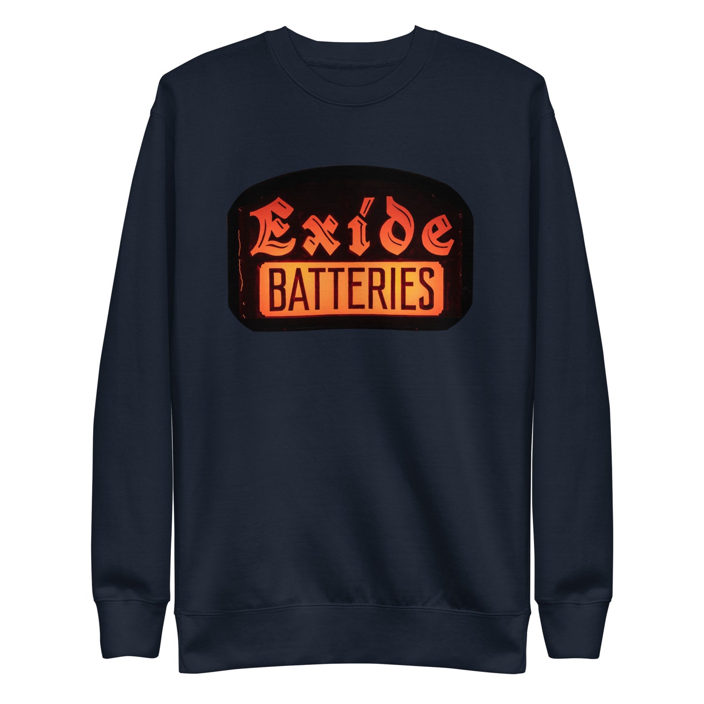 Vintage Battery Sign Unisex Premium Sweatshirt