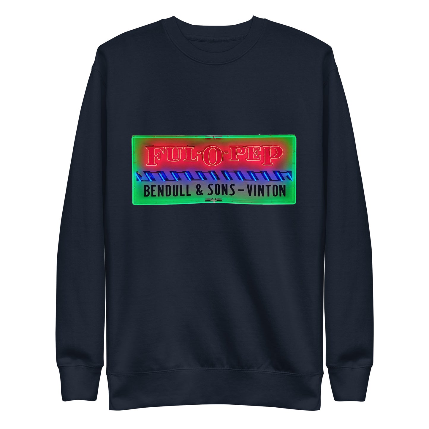 Vintage Racing Sign Neon Style Unisex Premium Sweatshirt