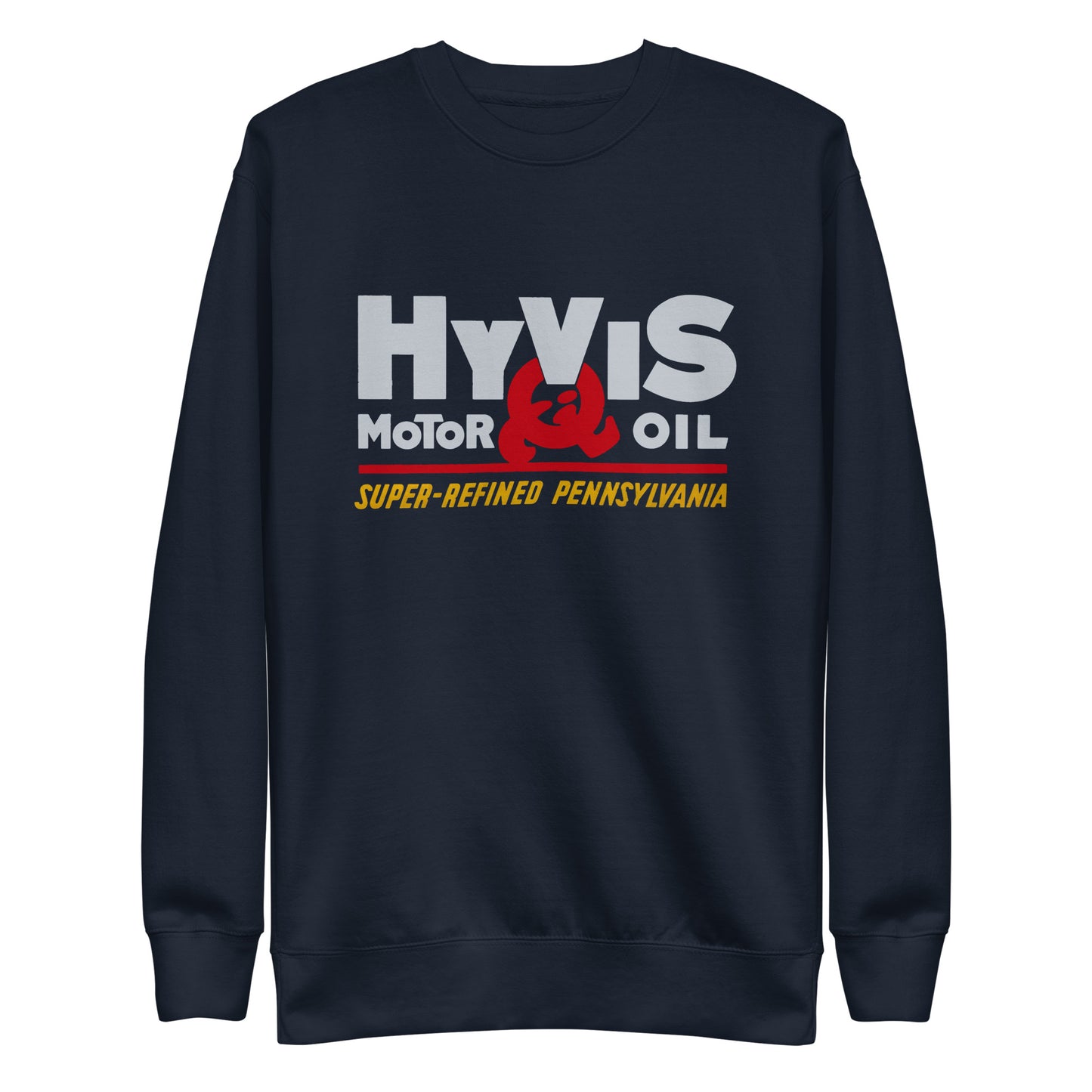 Vintage Porcelain Motor Oil Sign Unisex Premium Sweatshirt