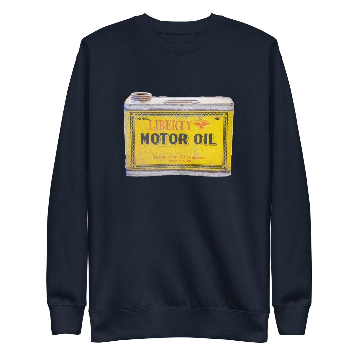 Vintage Patina Oil Can Unisex Premium Sweatshirt