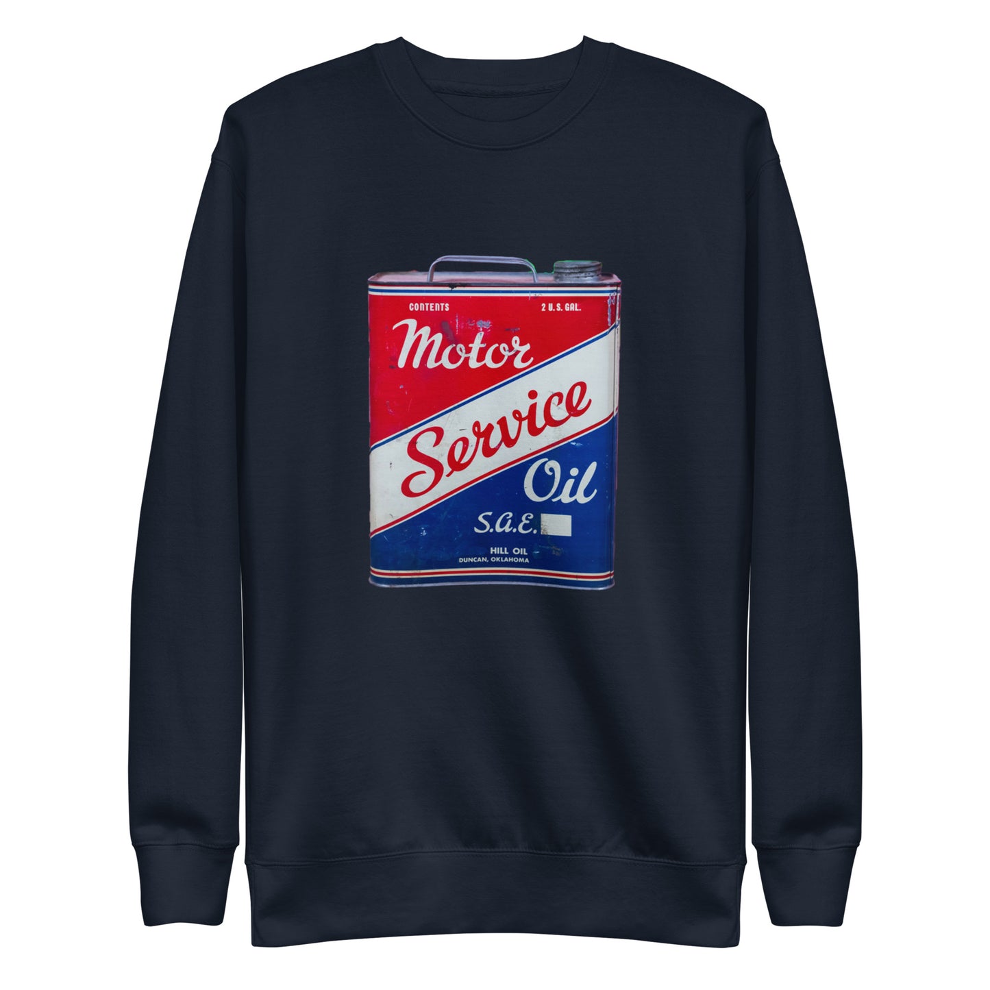 Vintage Service Oil Can Patina Style Unisex Premium Sweatshirt