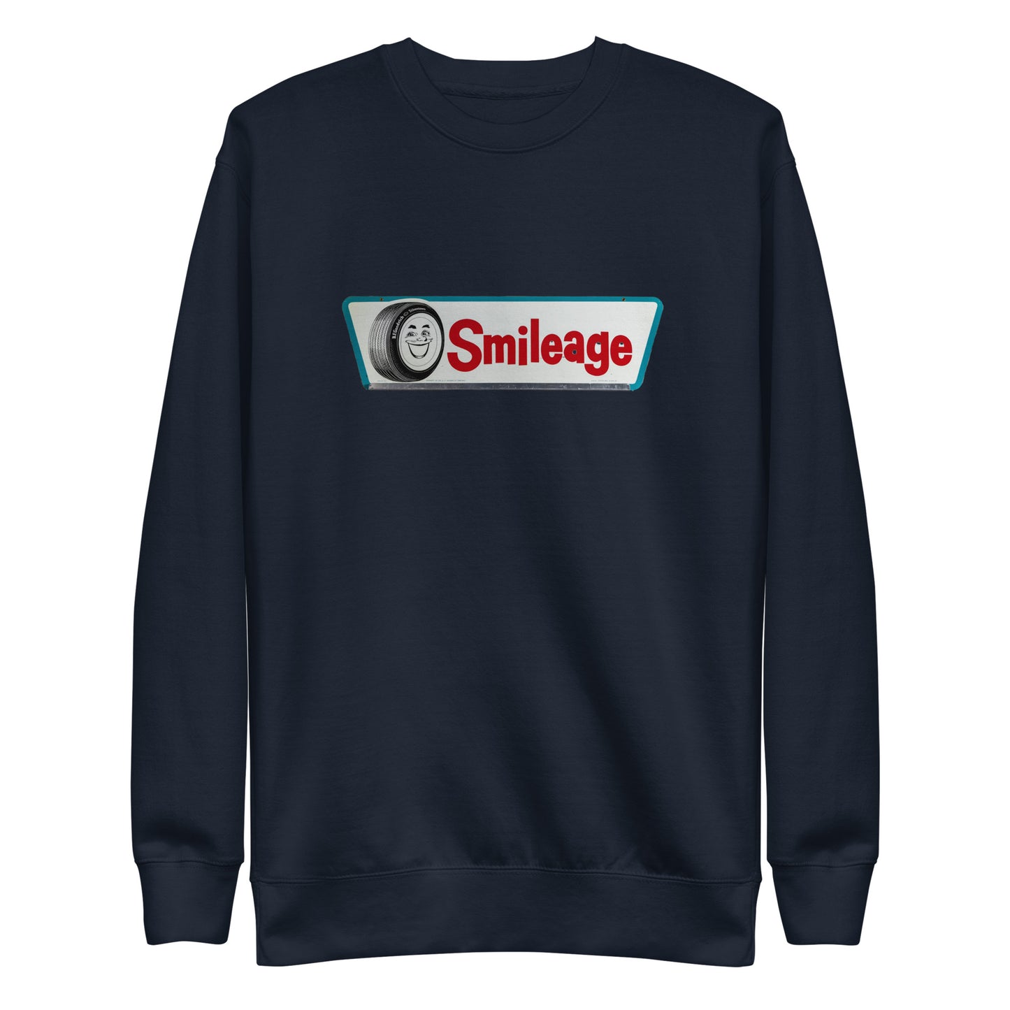 Retro Smileage Tire Sign Unisex Premium Sweatshirt