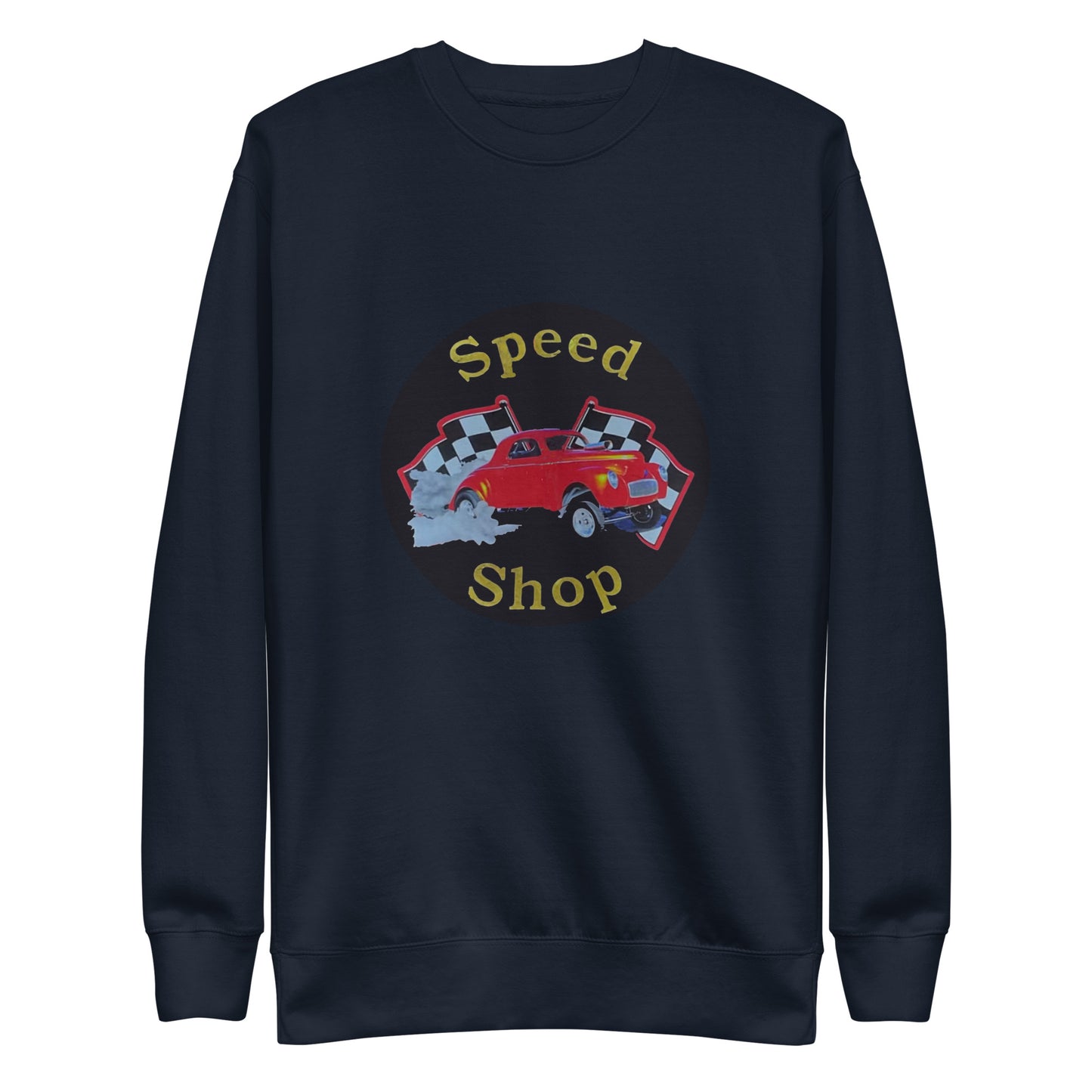 Retro Speed Shop Tin Style Unisex Premium Sweatshirt