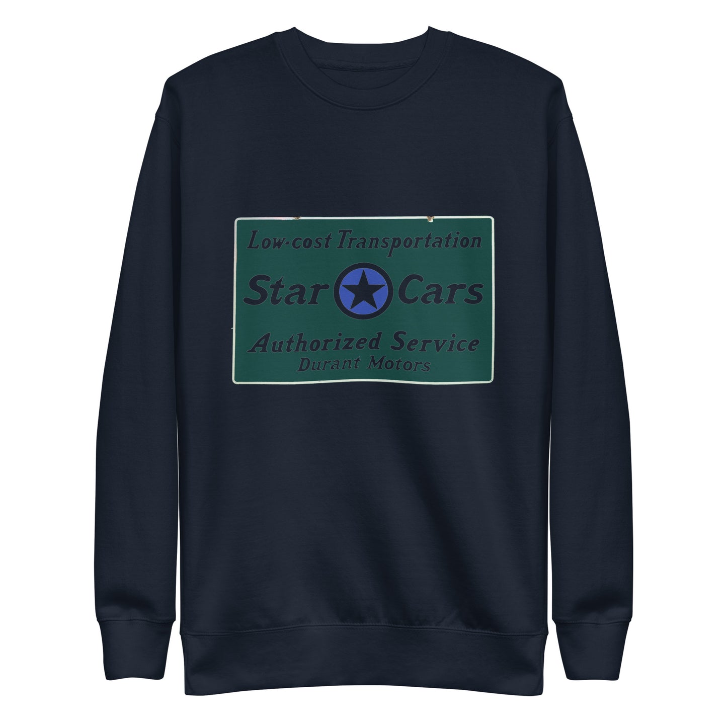 Retro Star Cars Porcelin Style Painted Unisex Premium Sweatshirt