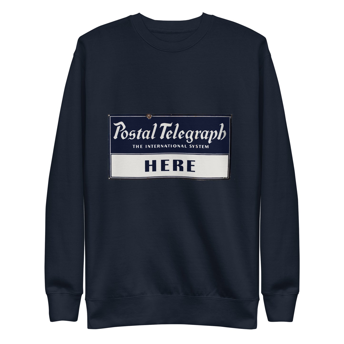 Vintage Telegraph Sign (The Original Email) Unisex Premium Sweatshirt