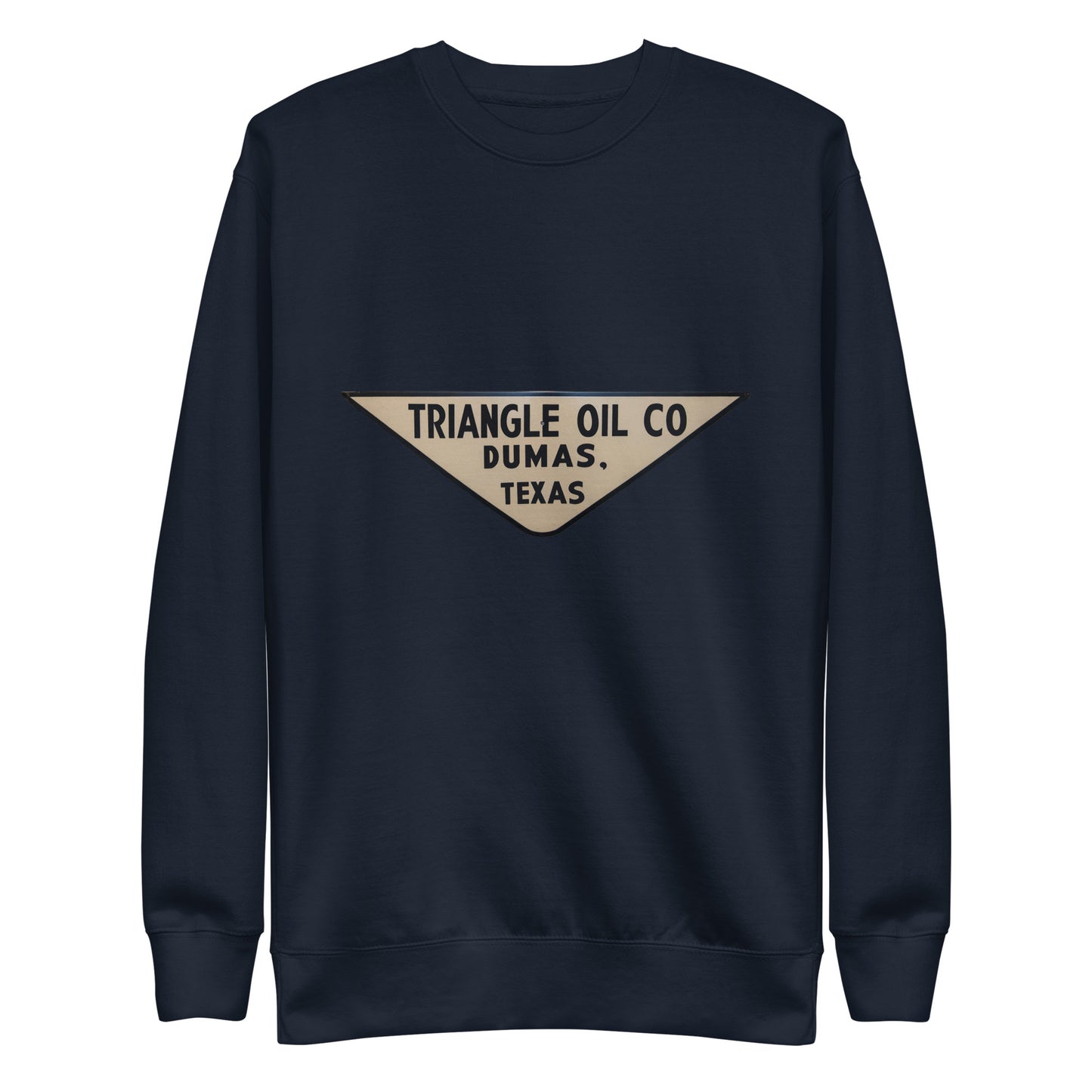 Retro Triangle Oil Company Tin Style Unisex Premium Sweatshirt