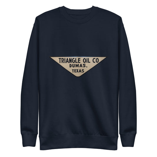 Retro Triangle Oil Company Tin Style Unisex Premium Sweatshirt