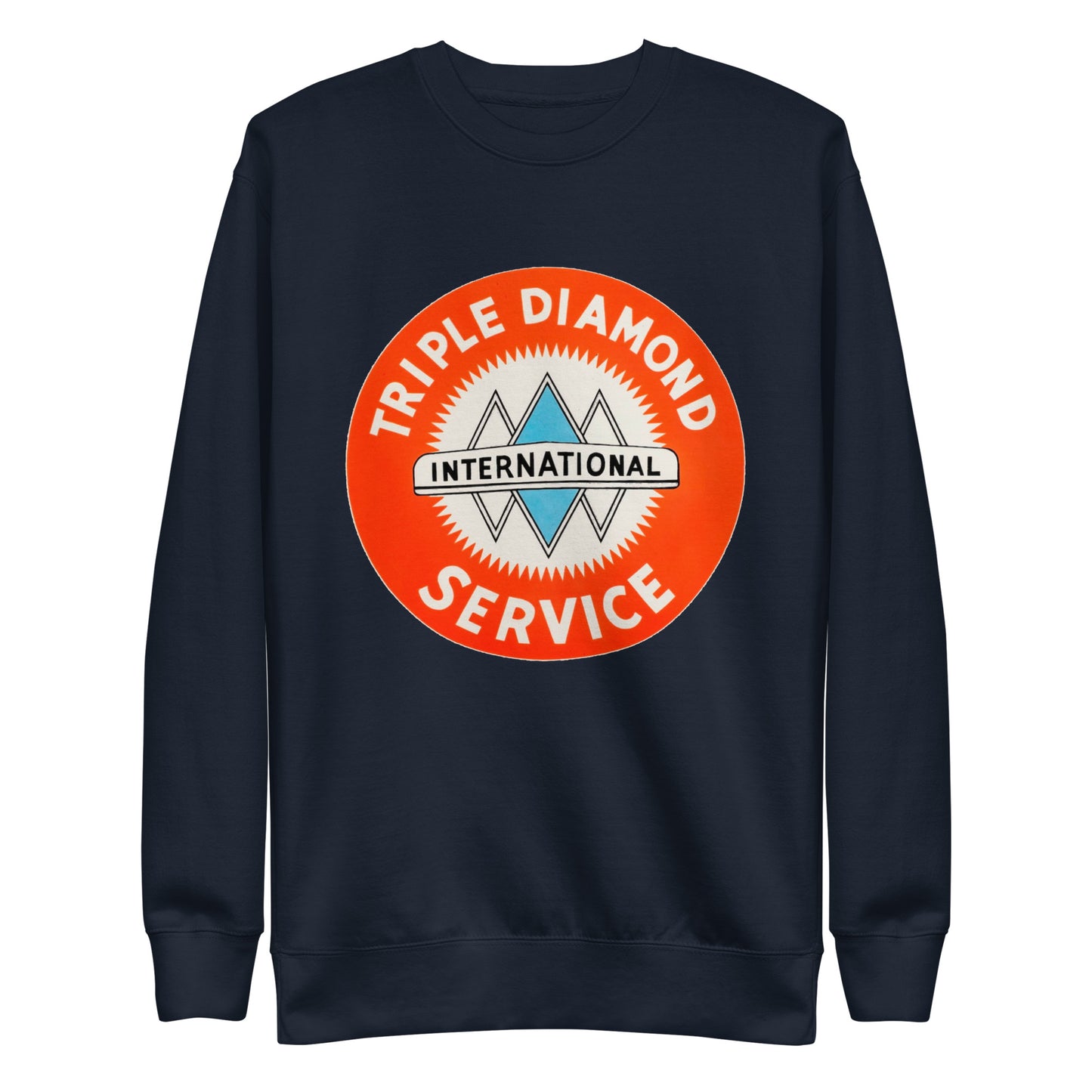 Triple Diamond Service Tin Style Unisex Premium Sweatshirt