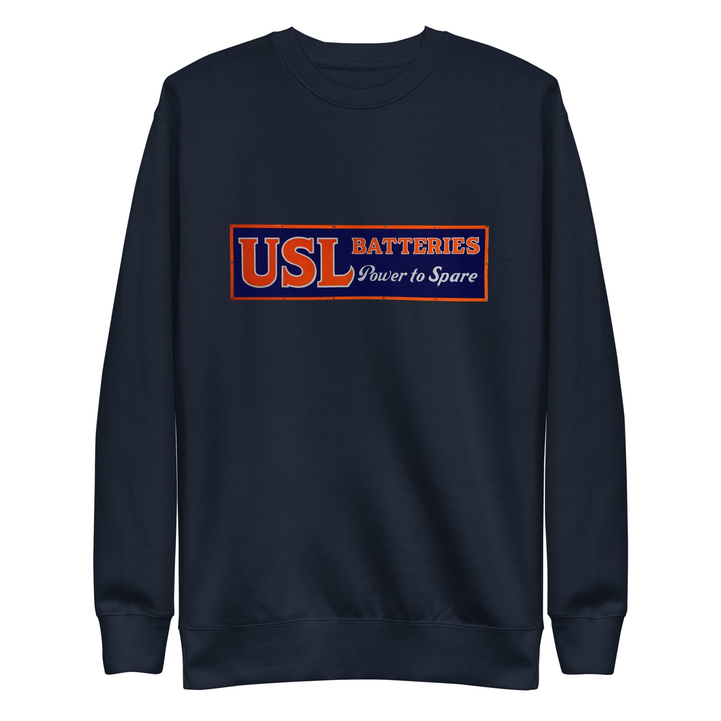 Retro USL Battery Tin Style Unisex Premium Sweatshirt