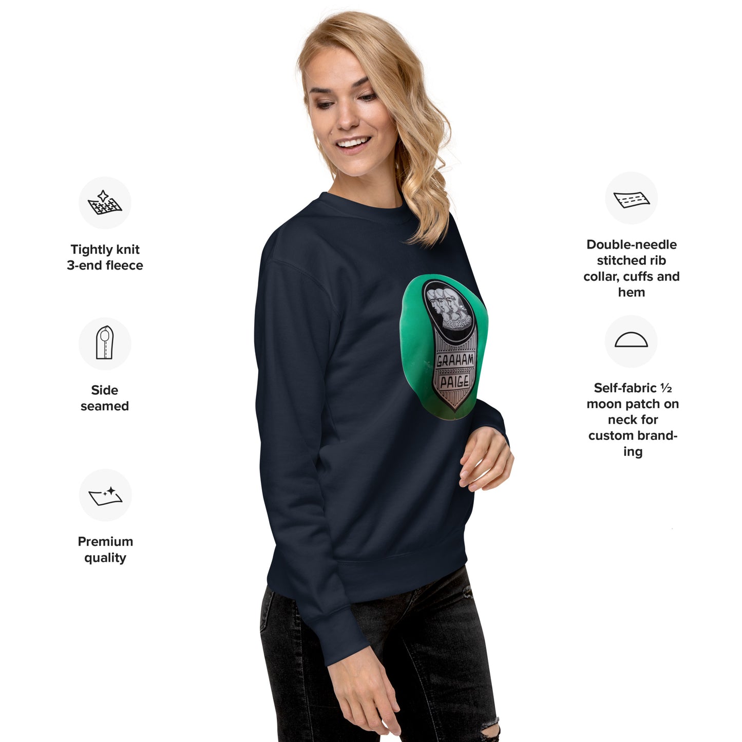 Retro Graham Paige GlobeDesign Unisex Premium Sweatshirt