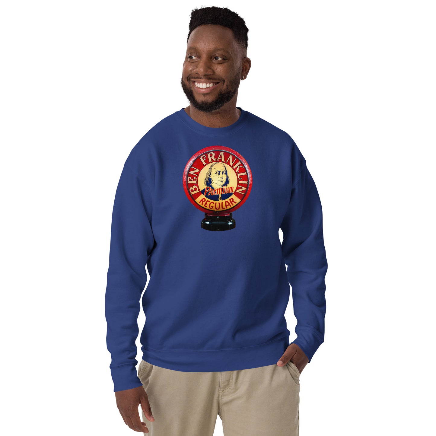 Ben Franklin Globe Style Unisex Premium Sweatshirt