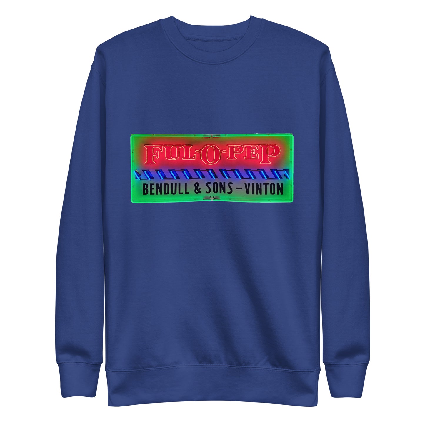 Vintage Racing Sign Neon Style Unisex Premium Sweatshirt