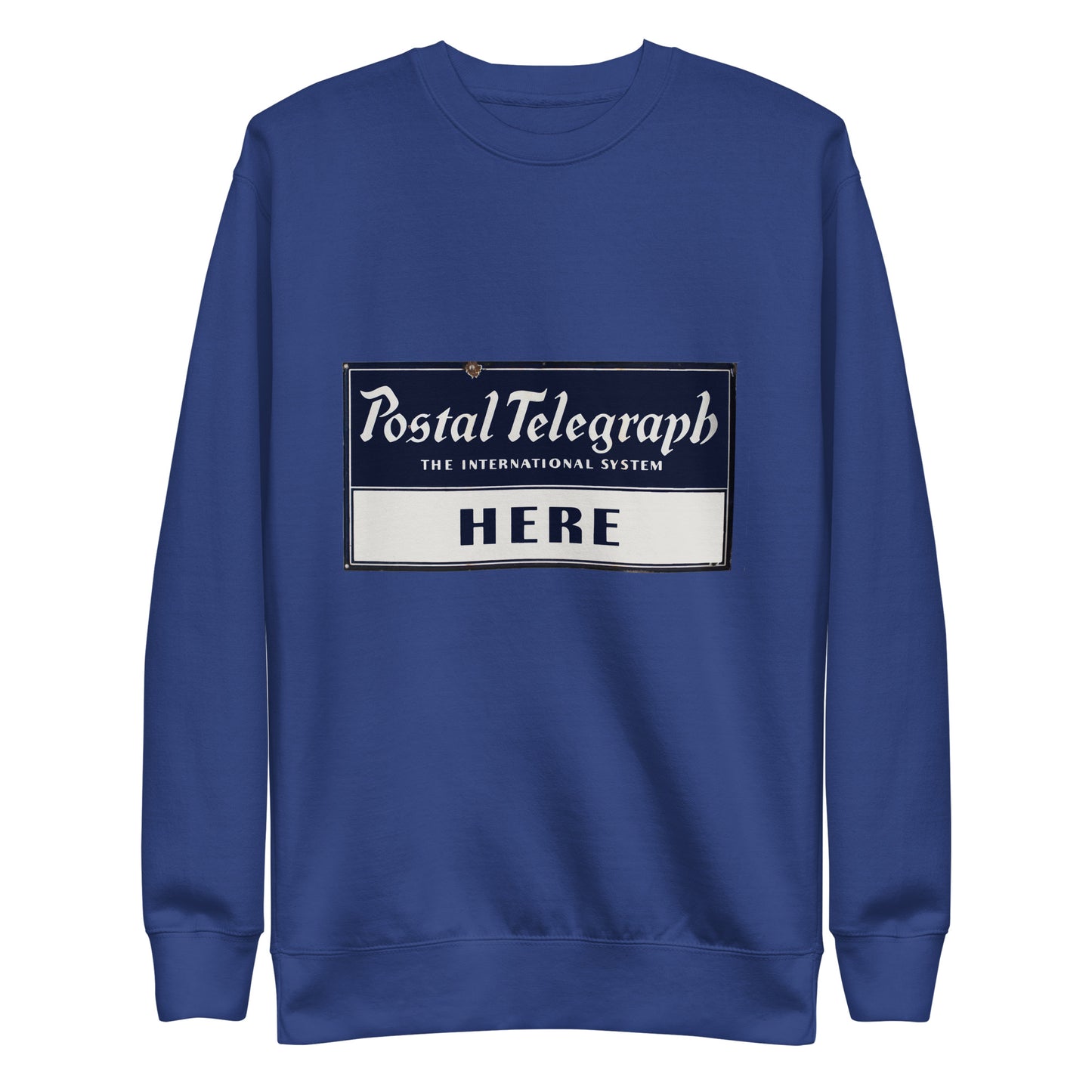 Vintage Telegraph Sign (The Original Email) Unisex Premium Sweatshirt