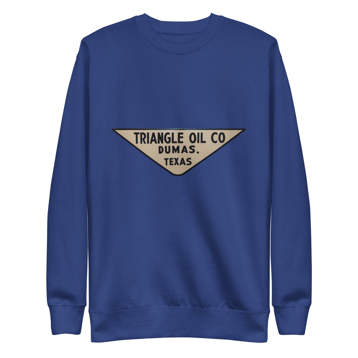 Retro Triangle Oil Company Tin Style Unisex Premium Sweatshirt