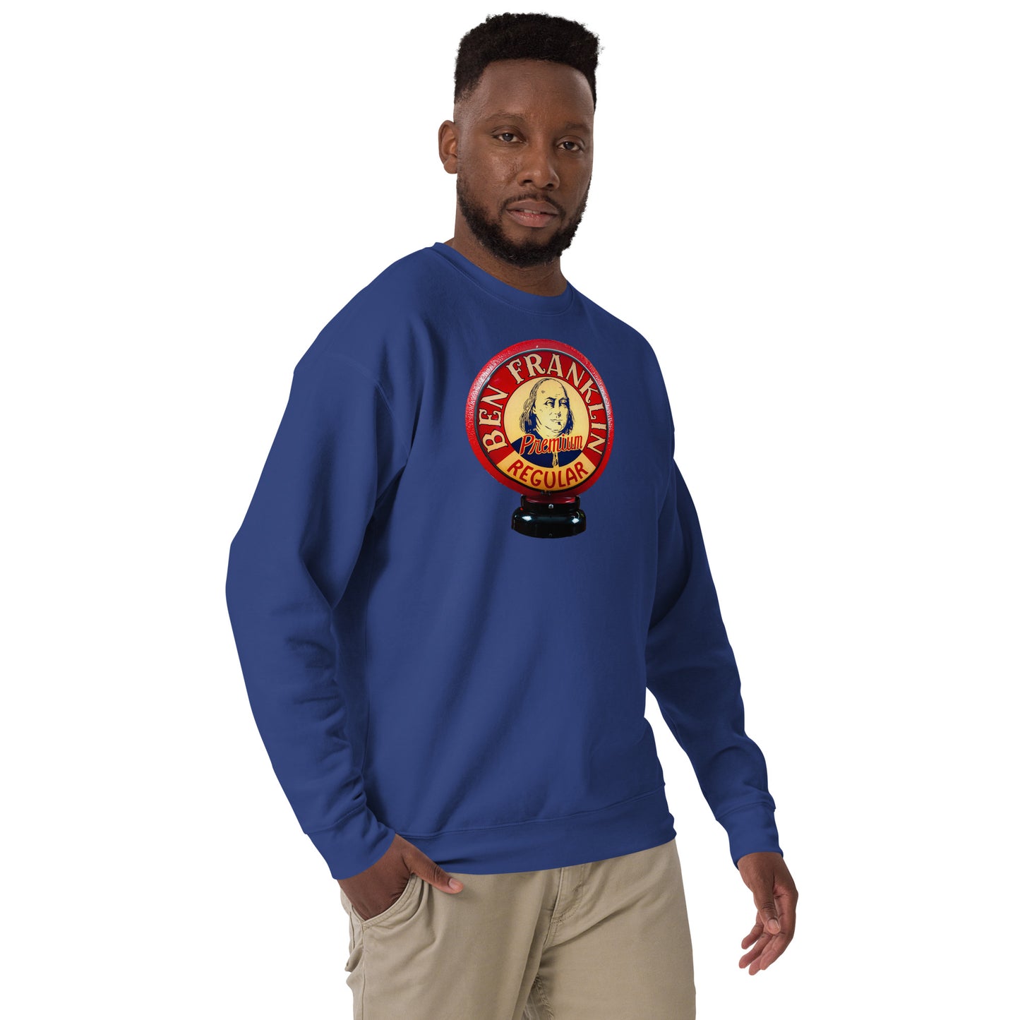 Ben Franklin Globe Style Unisex Premium Sweatshirt