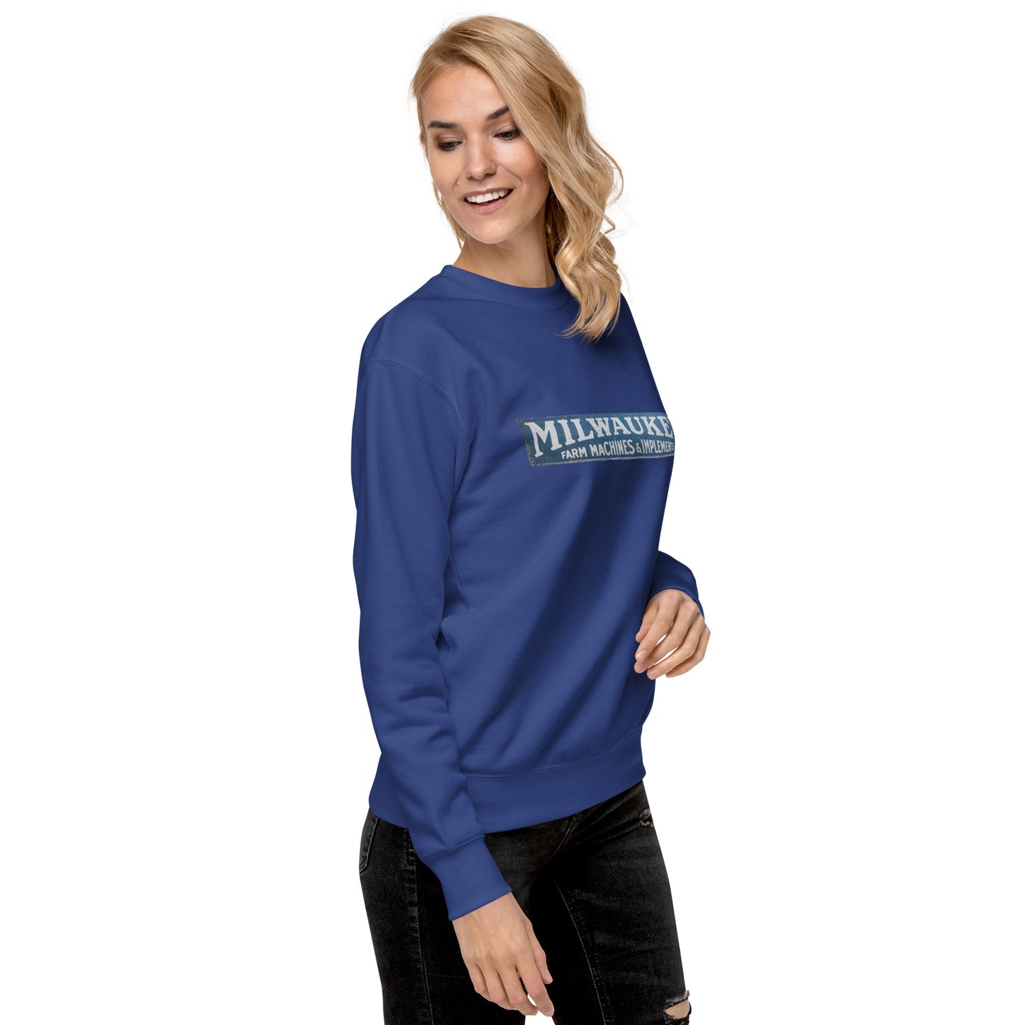 Vintage Farm Implements Porcelain Unisex Premium Sweatshirt