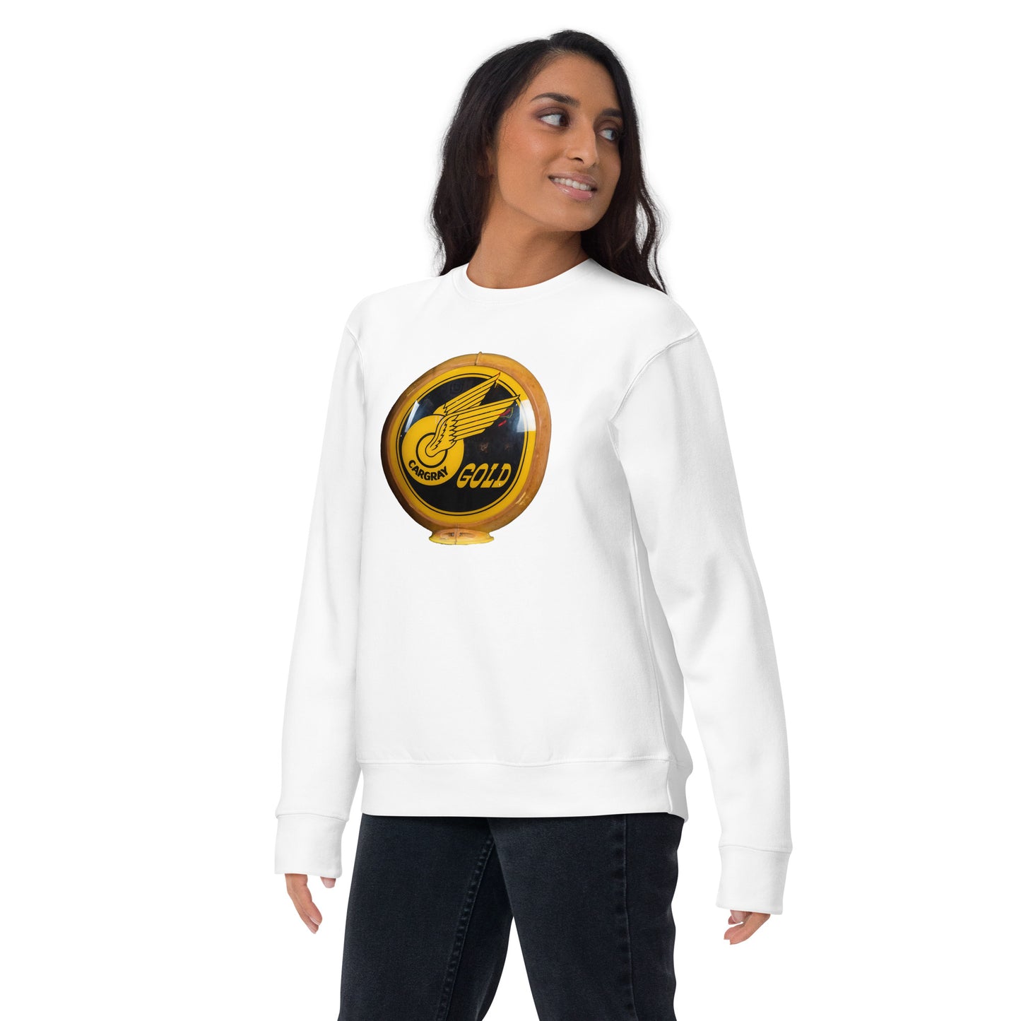 Cargray Gold Globe Style Unisex Premium Sweatshirt