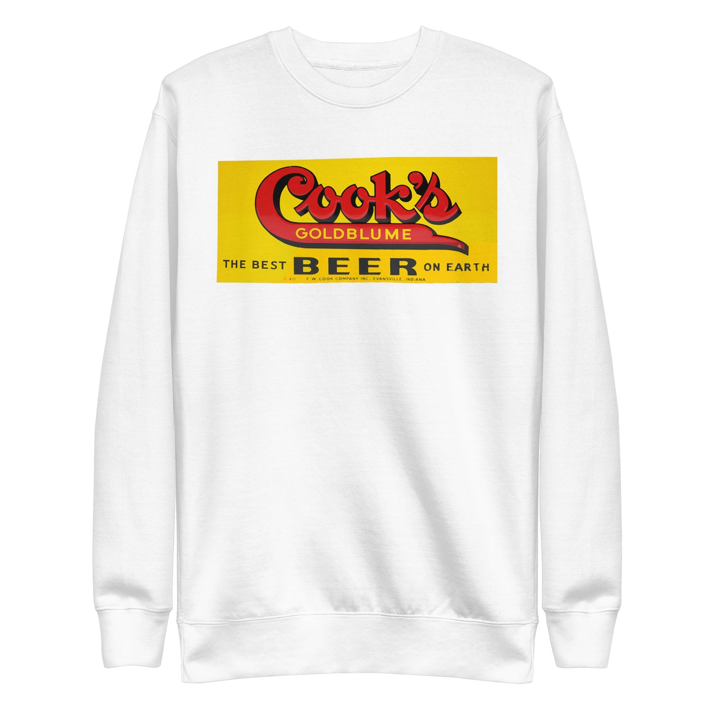 Cooks Beer Vintage Tin Style Unisex Premium Sweatshirt